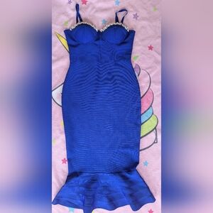 Elegant Blue Women's Skirt